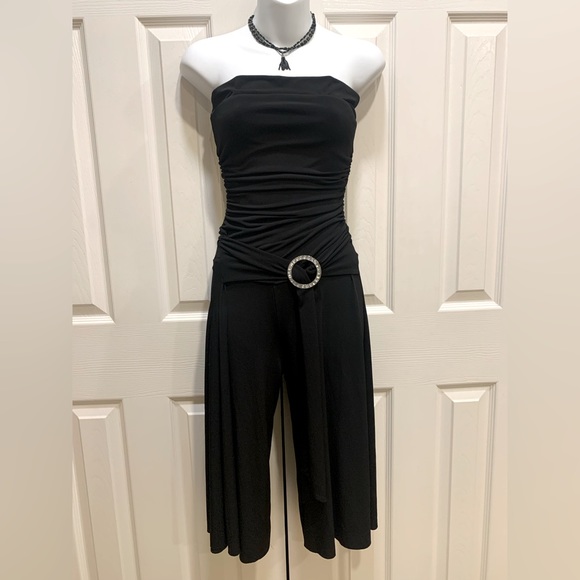 I.N. San Francisco Pants - Black Cropped Tube Jumpsuit ❤️New listing❤️